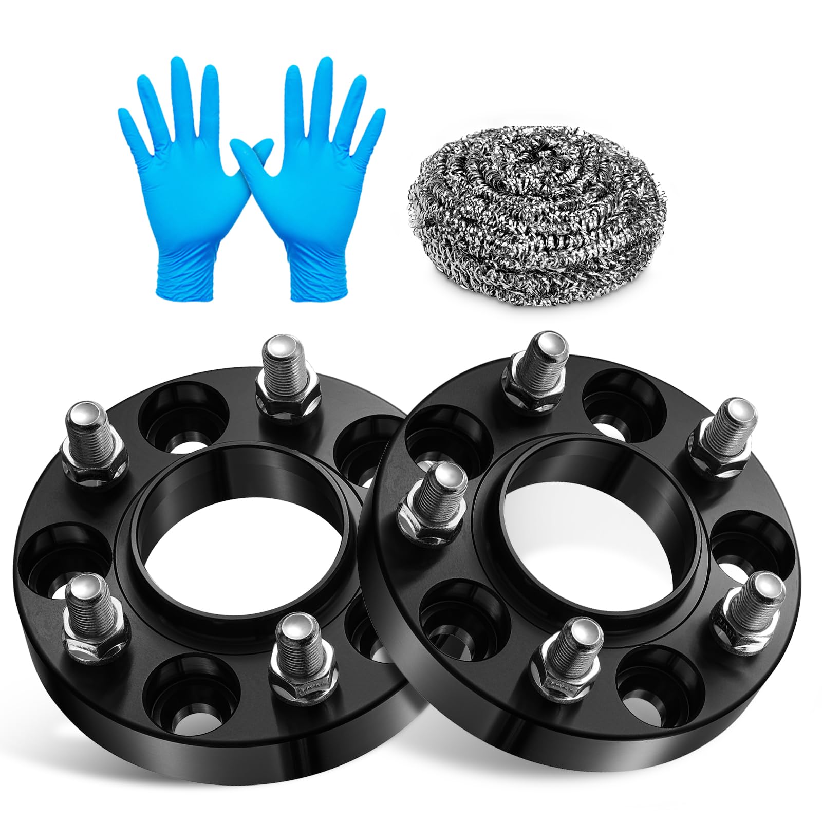 Photo 1 of BDFHYK 5x115mm Spacers 1inch 5x4.5 Hubcentric Wheel Spacer Compatible with Chrysler 300,Compatible with Dodge Challenger Charger Magnum, Forged 5 Lug Wheel Adapters M14x1.5 & 71.5mm Hub Bore, Set of 2