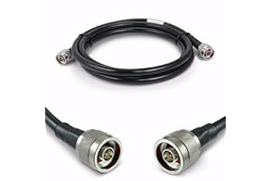 Proxicast 6 ft N Male to N Male Premium 400 Series Low-Loss Coaxial Cable (50 Ohm) for 4G LTE, 5G Modems/Routers, Ham, ADS-B, GPS, RF Radio to Antenna or Surge Arrester Use (ANT-180-401-06)