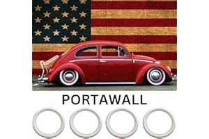 PORT-A-WALL 15" White Tire Wall Portawall Insert Trim Set 4pcs …