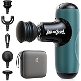 BOB AND BRAD Q2 Mini Massage Gun, Pocket-Sized Deep Tissue Massager Gun, Portable Percussion Muscle Massager Gun, Ultra Small & Quiet Muscle Massage Gun with Carry Case -Green