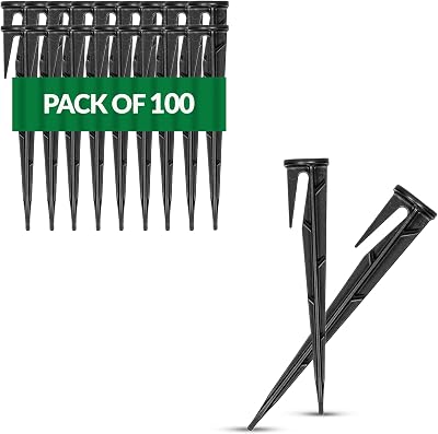 GARDENIX 100 WirePEG Securing Pegs for Robotic Lawn Mowers - Compatible
