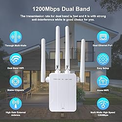 Loeiusar WiFi Extender, 5G WiFi Booster with