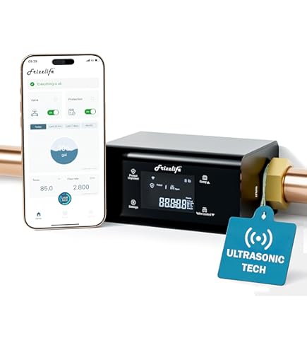 FloodStop Sink Leak Detector Kit With Automatic Water Shut-Off And Visual/Audible Alarms, 3/8 - View #2