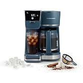 Hamilton Beach 2-Way Drip Coffee Maker &amp; Single Serve Coffee Machine | Hot &amp; Iced Coffee Maker| 12 Cup Glass Carafe | AquaFlow Showerhead | Auto Pause &amp; Pour | Kitchen Makeover Blue | 47502J