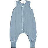 BubblePanda Rayon Made from Bamboo Toddler Sleep Sack with Feet 12-24 Months 1.0 Tog Breathable Sleep Sack 1t-2t Ultra Soft Baby Wearable Blanket with Legs Unisex Sleeping Bag with 2-Way Zipper