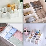 GIAK 16 PCS Drawer Dividers Adjustable White 32 x 7 cm DIY Cut to Size view 7