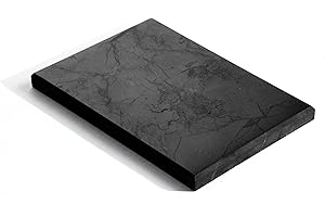 Karelian Heritage Protection Blocker Shungite Tile Slab 6x4 inches (15x10 cm) | Big Decorative Mineral Shungite Stone Tile | Shungite for Cell Phone | Shungite Harmful Emission Protection SP04