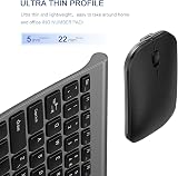 Seenda WGJP-031 Small Wireless Keyboard and Mouse Combo Black Gray view 3