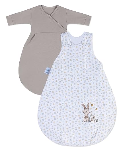 Julius Zöllner 9152316330 Schlafsack Set Cosy Häschen, 62 / 68 cm