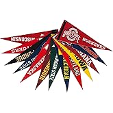 Big 10 Officially Licensed Mini Pennant Set - Includes Top 13 Most Popular Schools 4" x 9"
