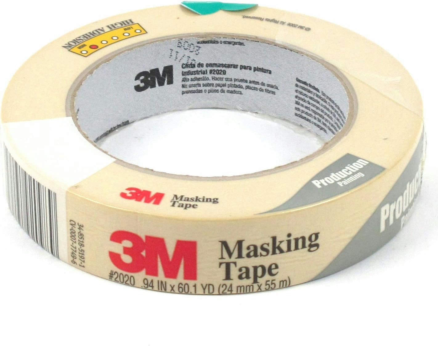 3M .94&quot; x 60.1 Yard High Adhesion Production