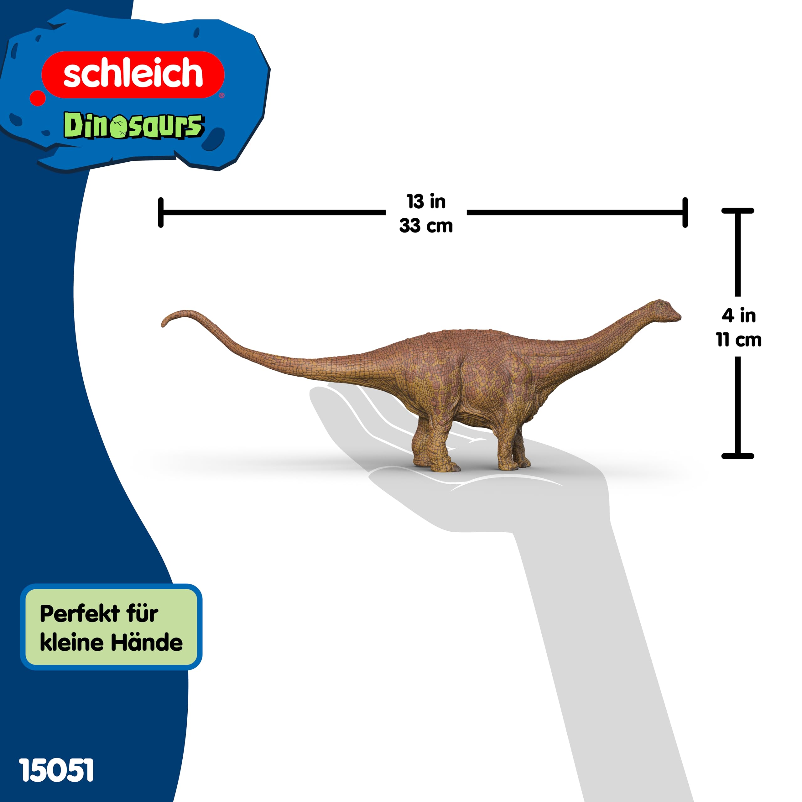schleich Dinosaurs | Brontosaurus 15051 | detailgetreuer schleich Dino | Dinosaurier Spielzeug zum Sammeln | Geschenk für Mädchen und Jungen | Dino Spielzeug ab 3 Jahre | 33 x 6 x 11 cm 5