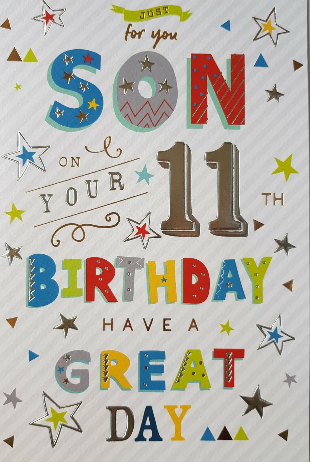To A Special Son on your 11th Birthday Card 7327CG