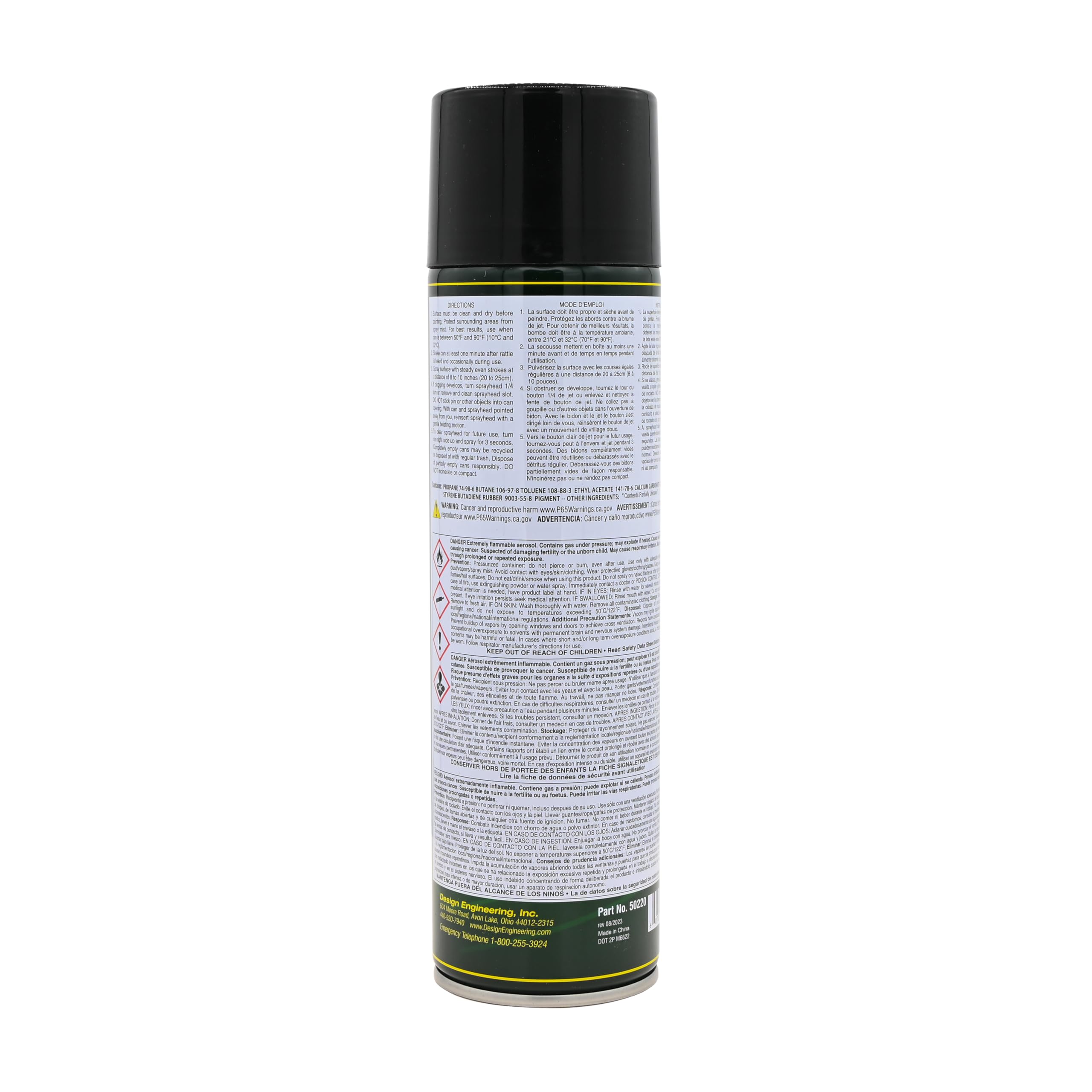Design Engineering 50220 Boom Mat Damping Spray | Spray-On Sound Deadener for Cars | Eliminate Road Noise | Dampen Vibrations | Enhance Car Audio | Covers 20 Sq Ft