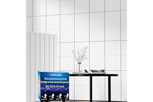 BSHEAD 6 Pack Large Fold Soundproof Wall Panels, 24 x 12 x 0.47 in Sound Proof Foam Panels for Walls, 1.2lb/ft³ High Density, Thicker 0.47in, Acoustic Panels, Sound Dampening Panels White
