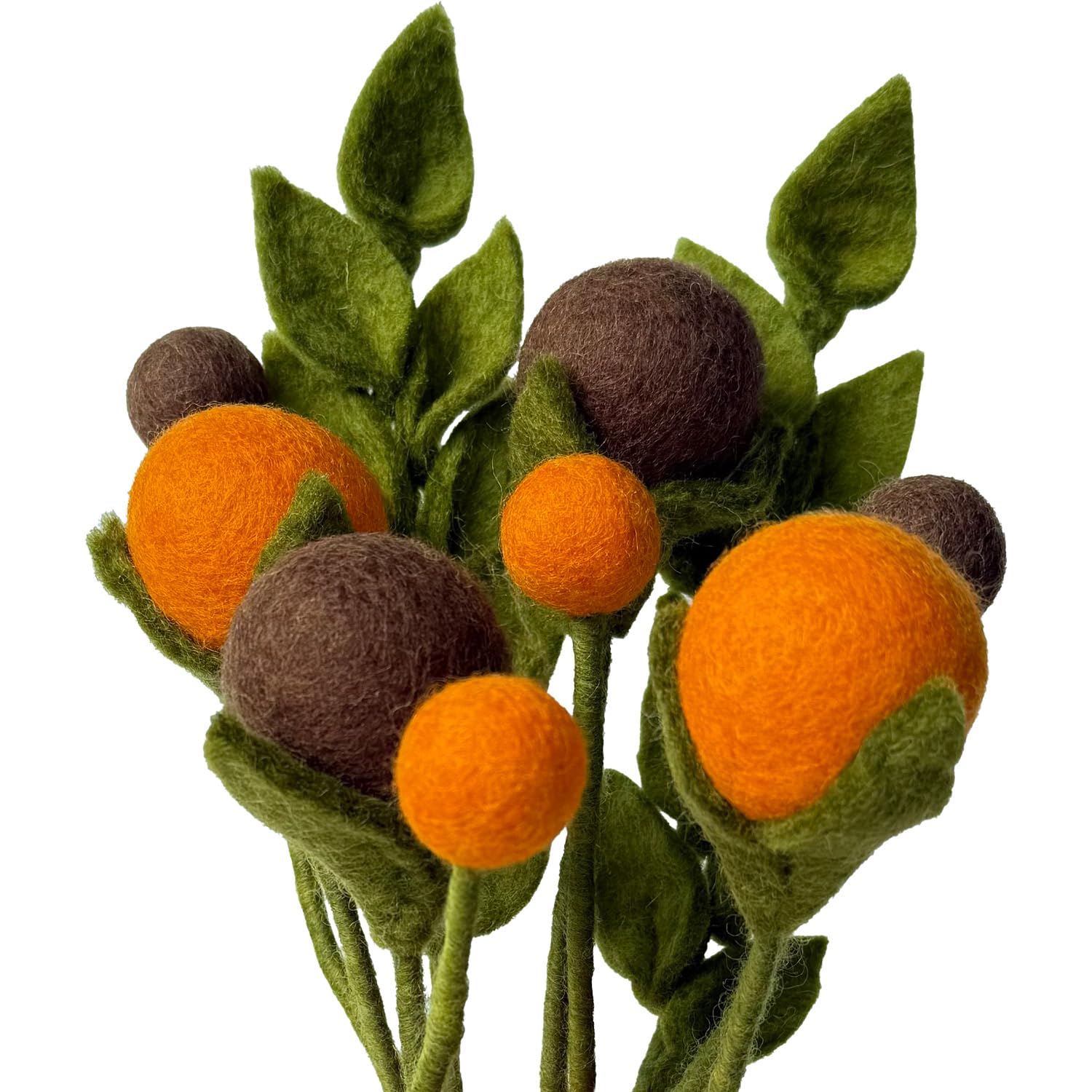 your castle Bouquet of 8 Handmade Artificial Felt Flowers & 1 AST, Fair Trade, Sustainable Felt Decoration, Realistic Artificial Flowers, Felt Floristics, Fabric Flowers, Felt Flower Set, Luna