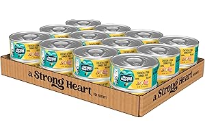 STRONGHEART A Strong Heart Canned Wet Cat Food, Chicken & Tuna Dinner Paté - 5.5 oz Cans (Pack of 24), Made in The USA with Real Chicken & Tuna