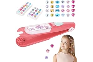 HOOHNNAA Hair Gem Stamper, Hair Gems for Girls,Hair Jewels for Girls,Gem Pen Hair Gem Styling Set,Hair Accessories for Girls,Bling Gem Stapler for Hair,Hair Bedazzler for Girls,Diamond Dotting Machine for Hair