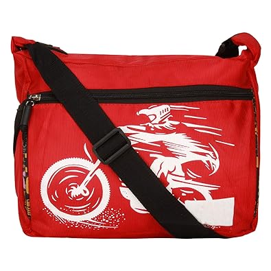 BumBart Collection Men & Women Casual Red, Black Polyester Sling Bag