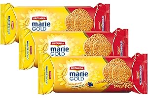 Britannia Marie Gold Cookies 5.3oz (150g) - Biscuits Pour l'heure du thé - Crispy Tea Time Snack - Delicious Grocery Cookies 