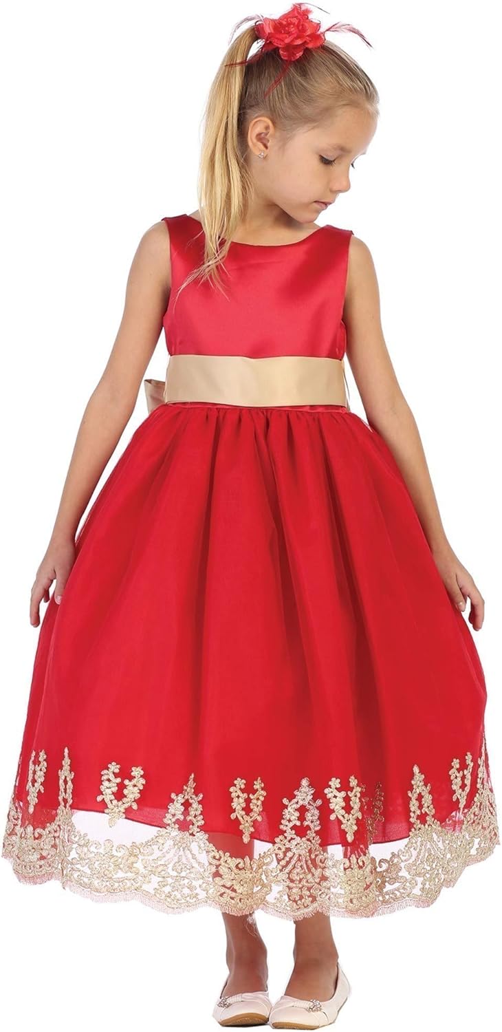 baby girl gold christmas dress