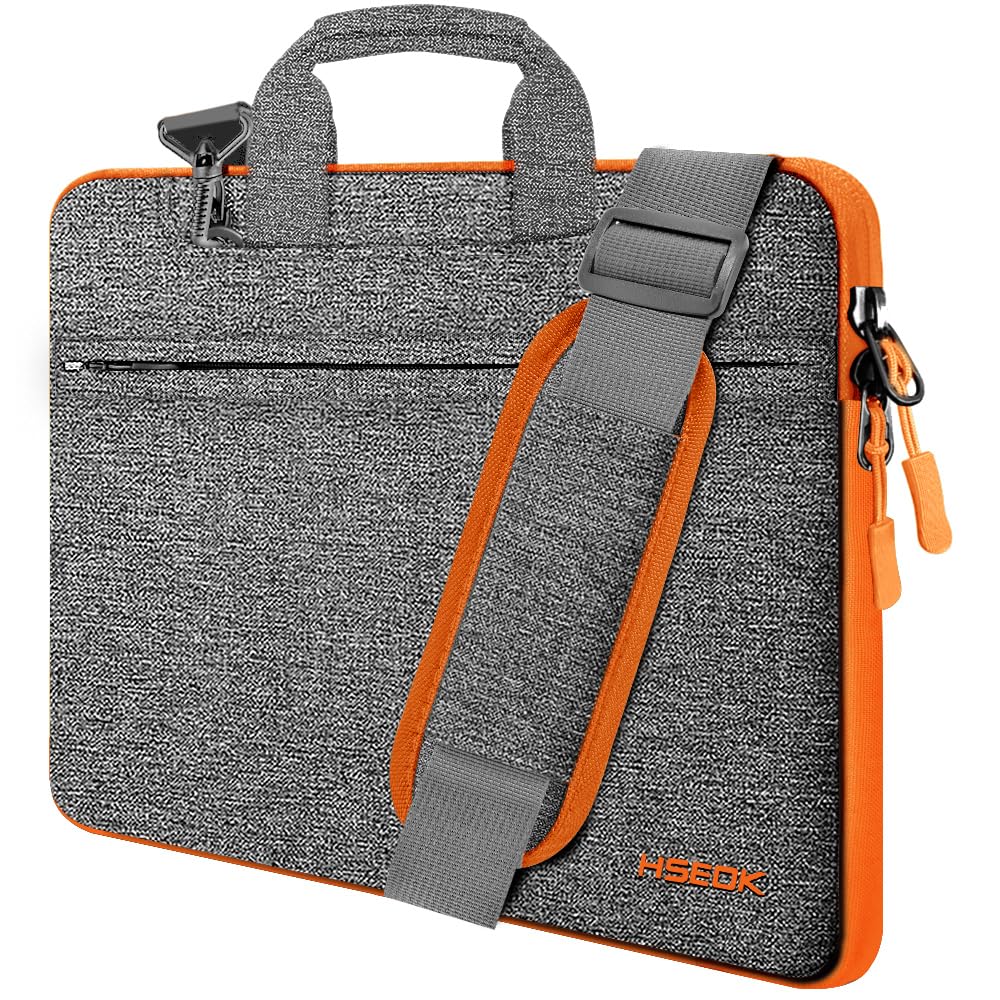 HSEOK Laptop Shoulder Bag 13 13.3 14 Inch Case Compatible with MacBook Pro/Neo 14" M5/M4/M3/M2/M1,Mac Air/pro/Neo 13" and Most 13 13.3 14 Notebooks,Spill-Resistant Briefcase,D02g02