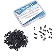 CQRobot 100 Pieces Black Standard Computer Jumper Caps with Handle Pin Shunt Short Circuit 2P Connector 2.0mm. for Arduino Raspberry Pi PCB PC DVD HDD Motherboard Shorting and Other Project.