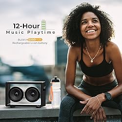 JAYINE Cassette Portable Bluetooth Speaker, 16W