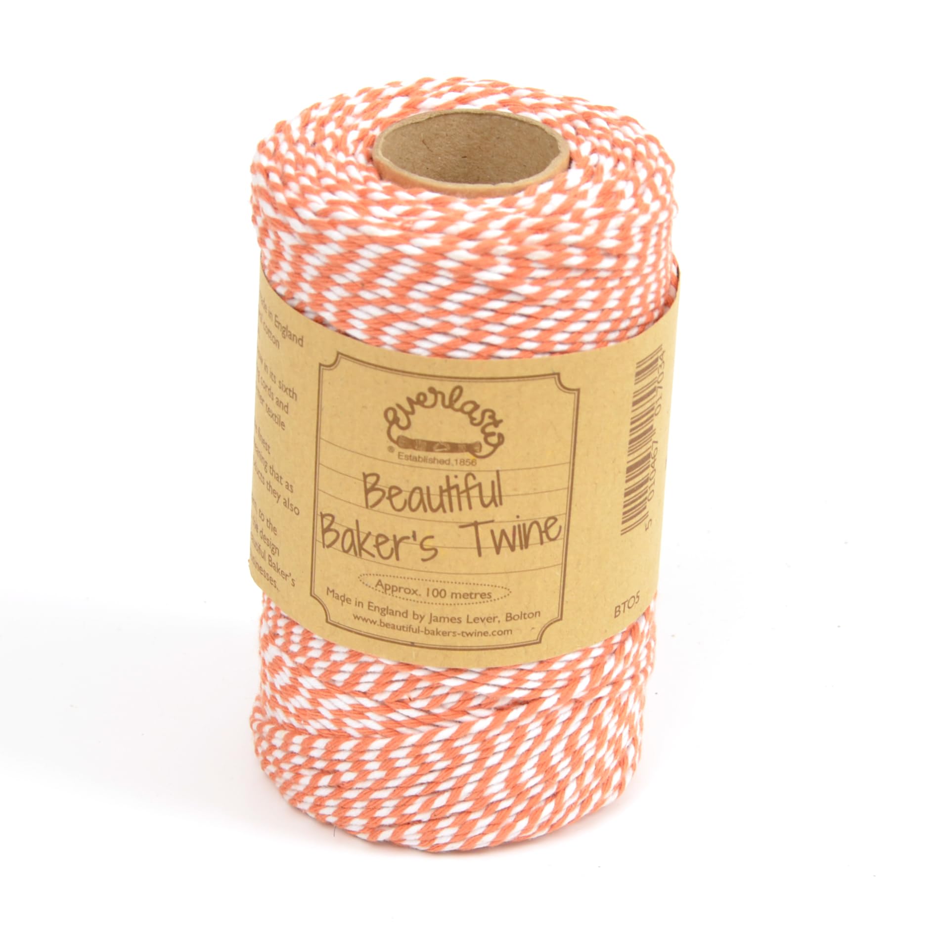 100m - Everlasto Original 'Beautiful Bakers Twine' (2mm approx) (Orange)