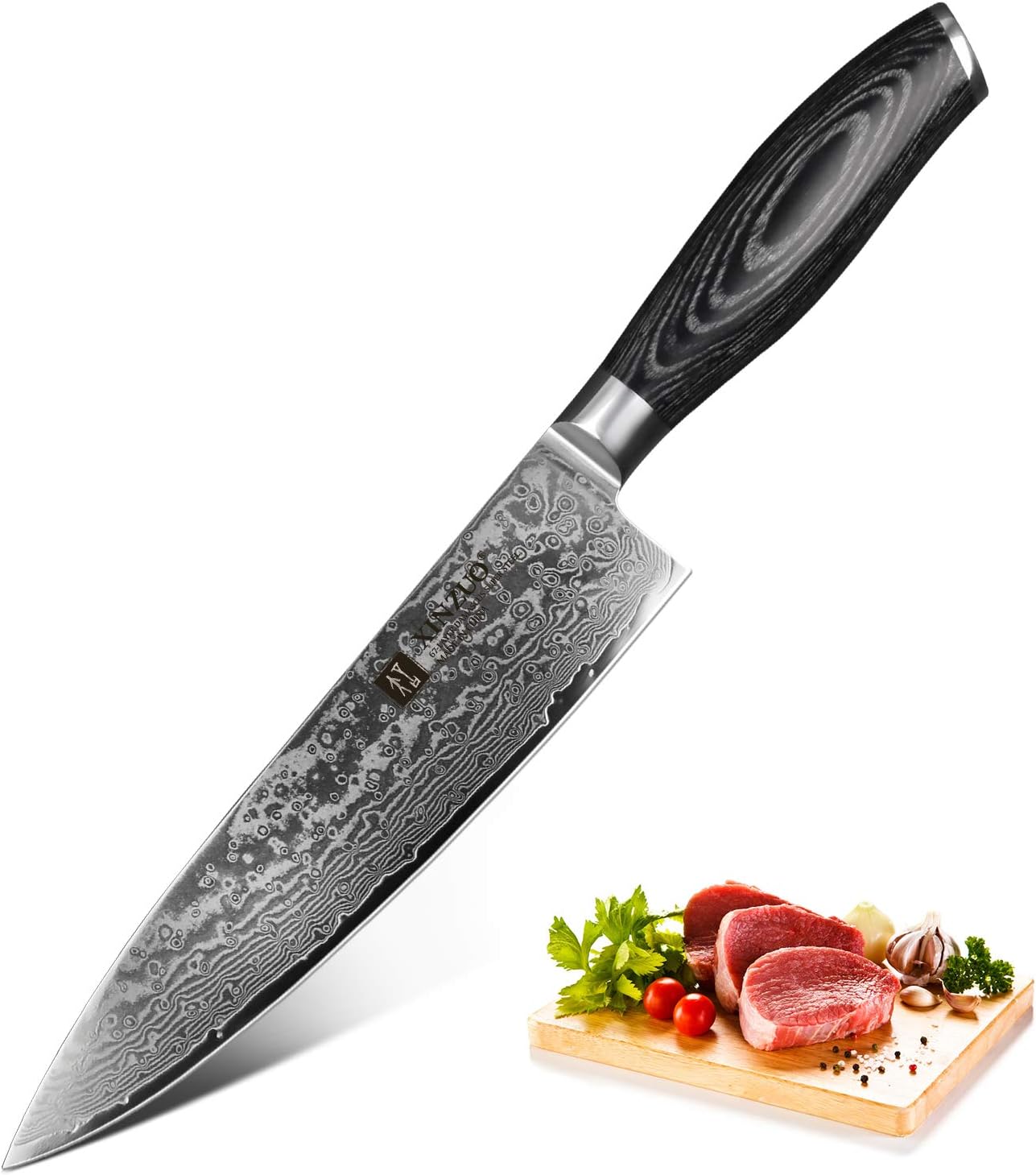 Amazon Com Xinzuo Chef Knife 8 Inch Damascus Kitchen Knife High