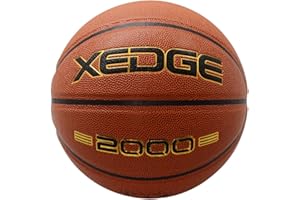 XEDGE Basketball Size 5/6/7 Composite Leather Street Basketball Indoor Outdoor Game Ball with Needle,Pump and Carry Bag
