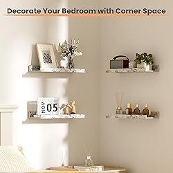 upsimples Floating Shelves for Wall, Wood Mounted