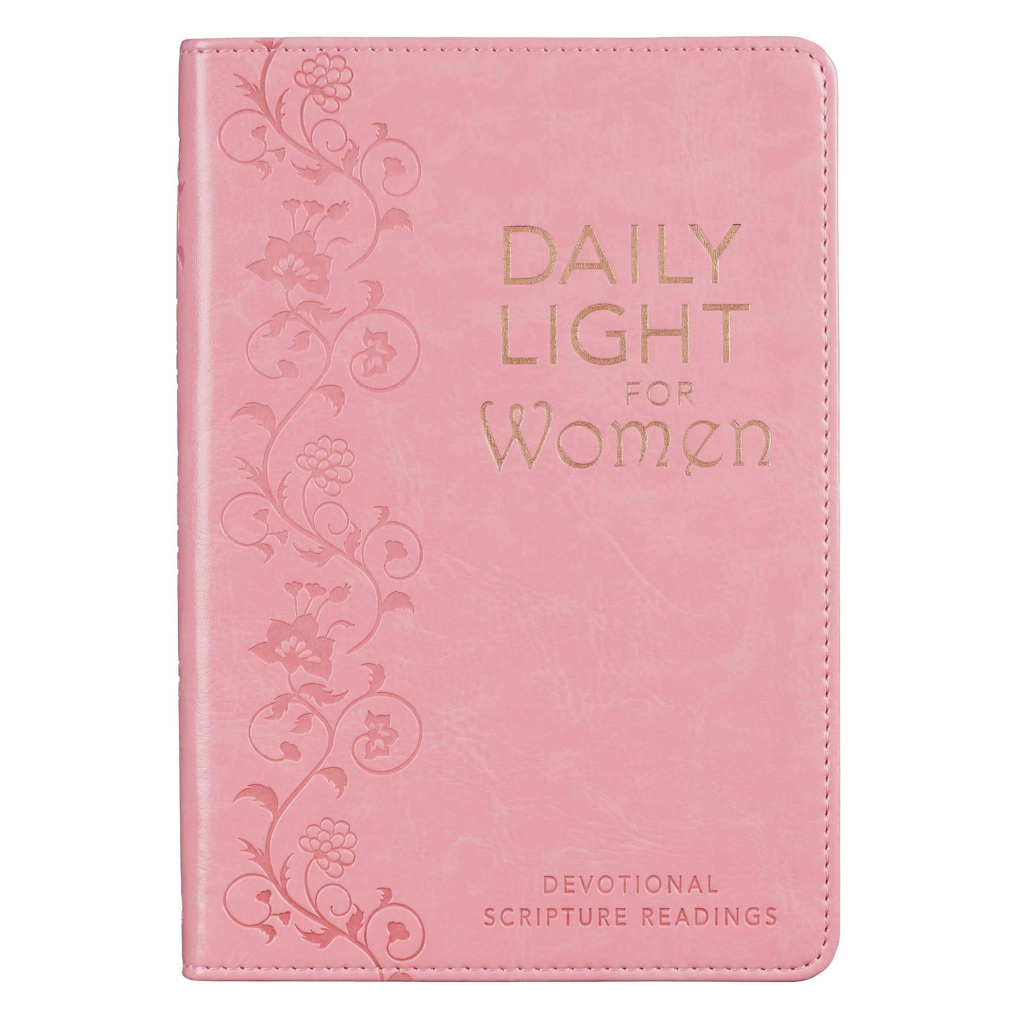 Daily Light For Women Classic Collection of 366 Devotional Scripture Readings from ESV Bible - Pink Faux Leather Flexcover Gift Book for Women w/Ribbon Marker, Gilt-Edge Pages Daily Light For Women Classic Collection of 366 Devotional Scripture Readings from ESV Bible - Pink Faux Leather Flexcover Gift Book for Women w/Ribbon Marker, Gilt-Edge Pages Daily Light For Women Classic Collection of 366 