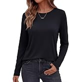 GAYHAY Long Sleeve Shirts for Women Casual Tops School Fall Outfits 2026 | Winter Clothes,Teacher Shirts,Breathable Comfort Lightweight Versatile Basic Tees,Work Tops,Solo or Layered