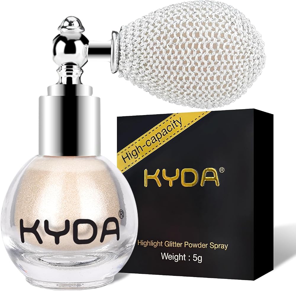 KYDA Ownest Glitter Powder Spray Highlighter Shimmer Sparkle Makeup Face Body