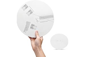 2-in-1 Turntable Mat & Cartridge Alignment Protractor, Anti-Sliding Acrylic Slipmat with Calibration Ruler for LP Vinyl Recor