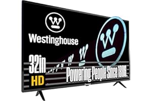 Westinghouse 32 Inch TV, HD LED Small Flat Screen Non-Smart Television, Works with Fire Stick, Roku, Apple TV, TiVo, Xumo, and Streaming Devices