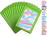 Funfery 100 Pack Resealable Bags Clear Holographic