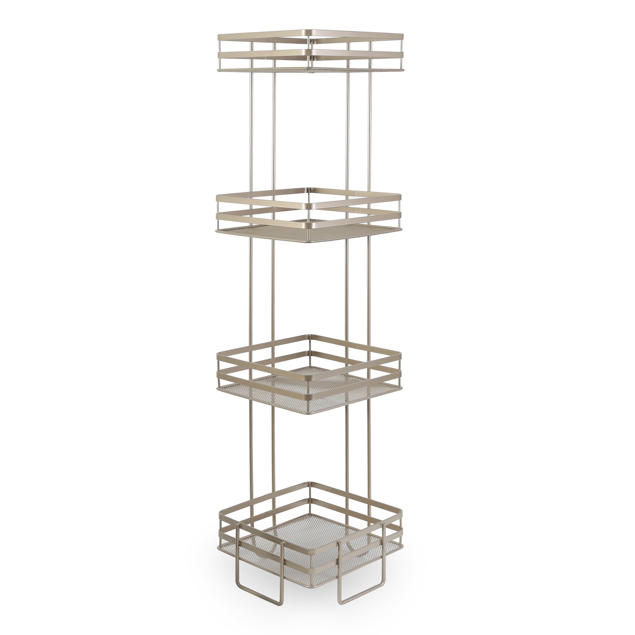 BINO 'Lafayette' 4Tier Square Spa Tower, Nickel LAVORIST