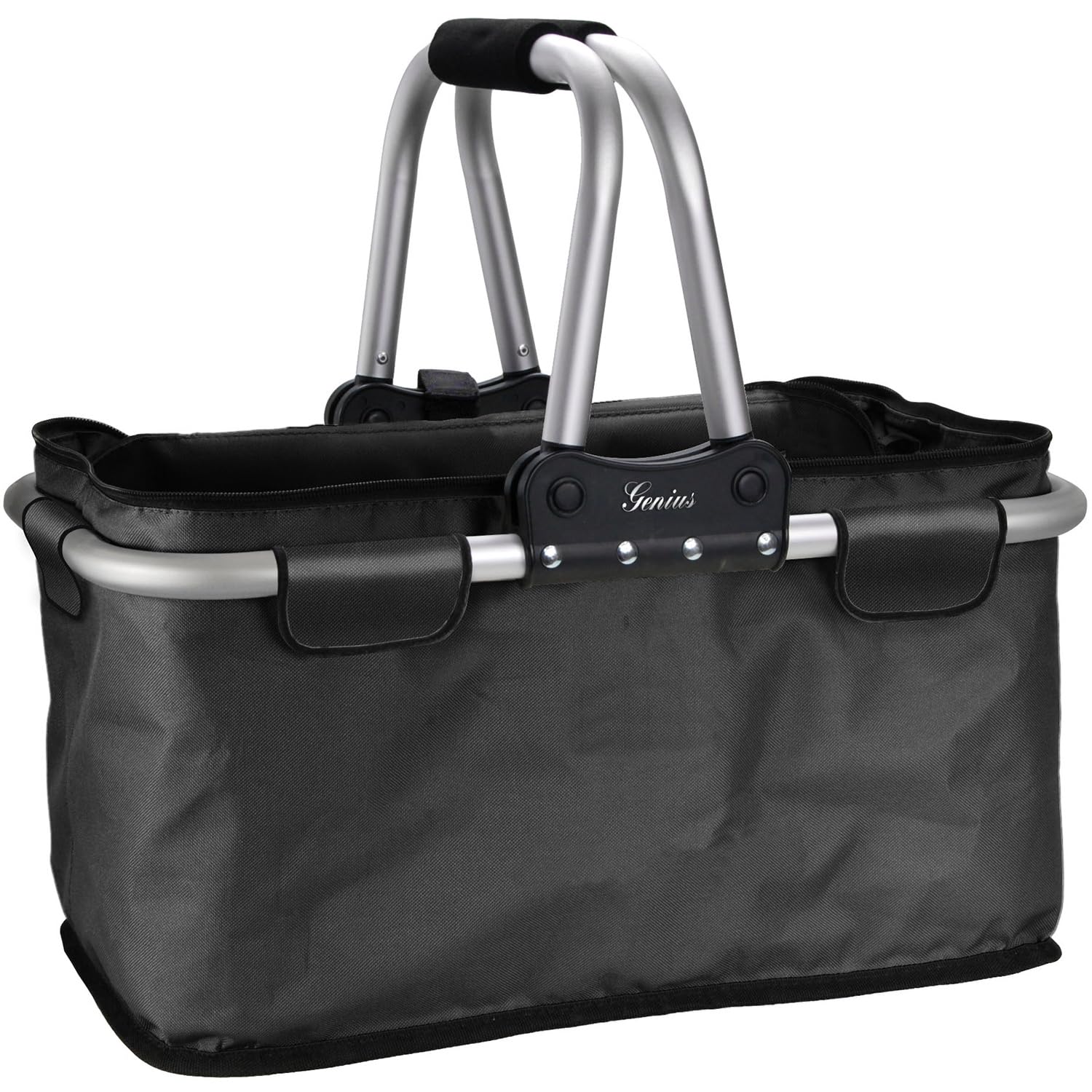 Genius Shopping basket foldable in Black