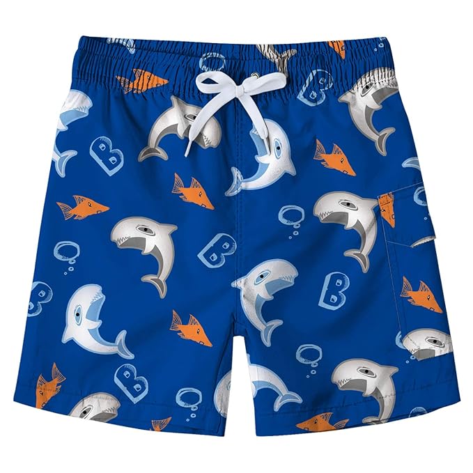 LACOFIA Kinder Badeshorts Jungen Casual Elastische Taille Badehose Kleinkind Strand Schwimmen Shorts