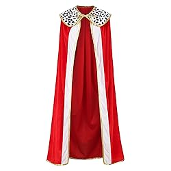 2PC King Queen Robe Halloween Costume Cosplay