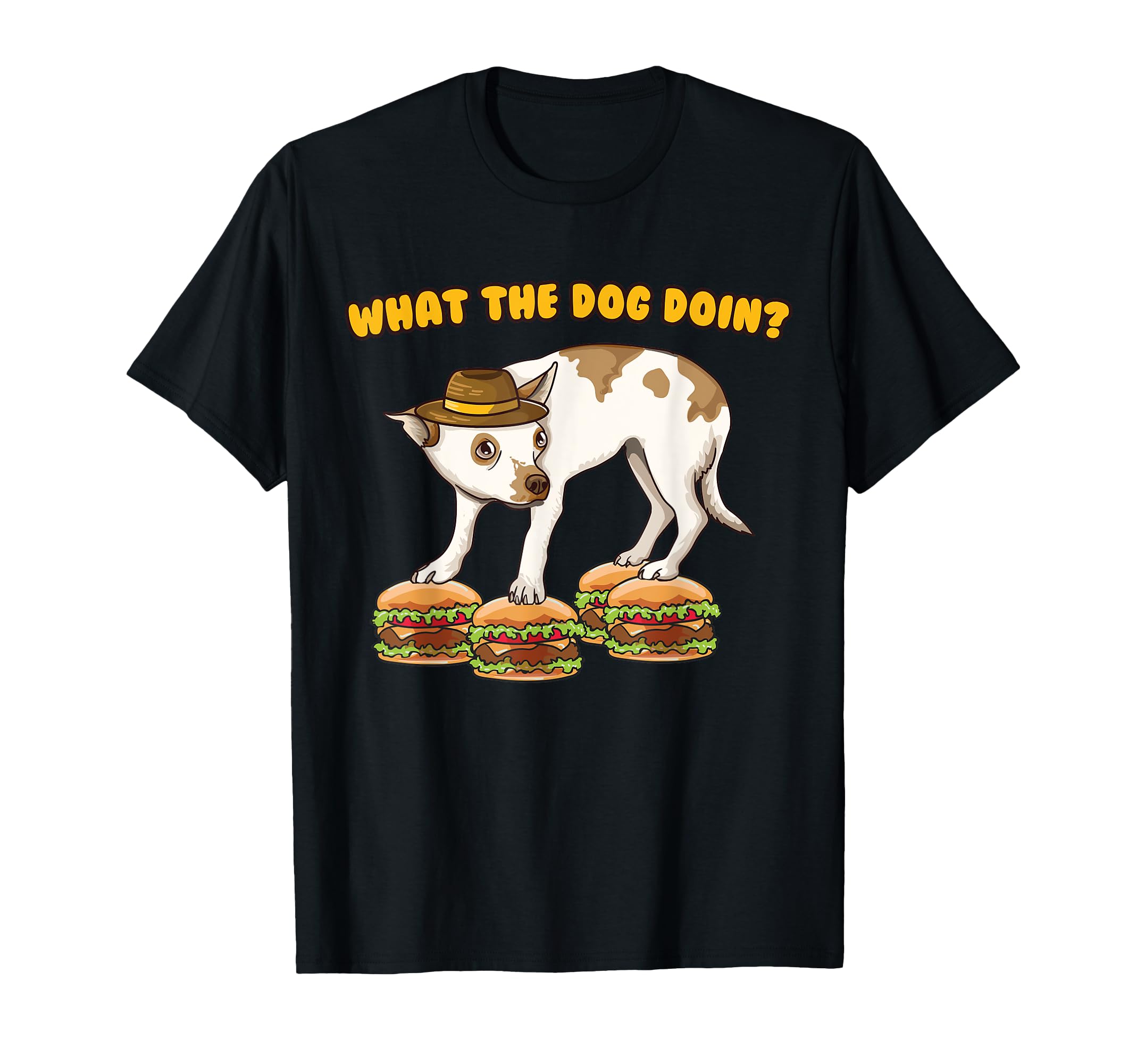 What The Dog Doin Funny Ironic Dank Meme T-Shirt