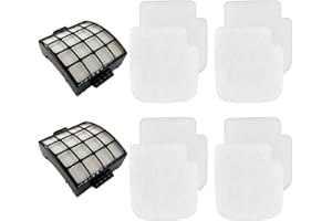 Dttery AZ3002 Filter Kit Replacement for Shark Stratos DuoClean PowerFins HairPro Powered Lift-Away Upright Vacuum Cleaner AZ3002 AZ3000 AZ3000W, 4 Foam, 4 Felt, 2 HEPA