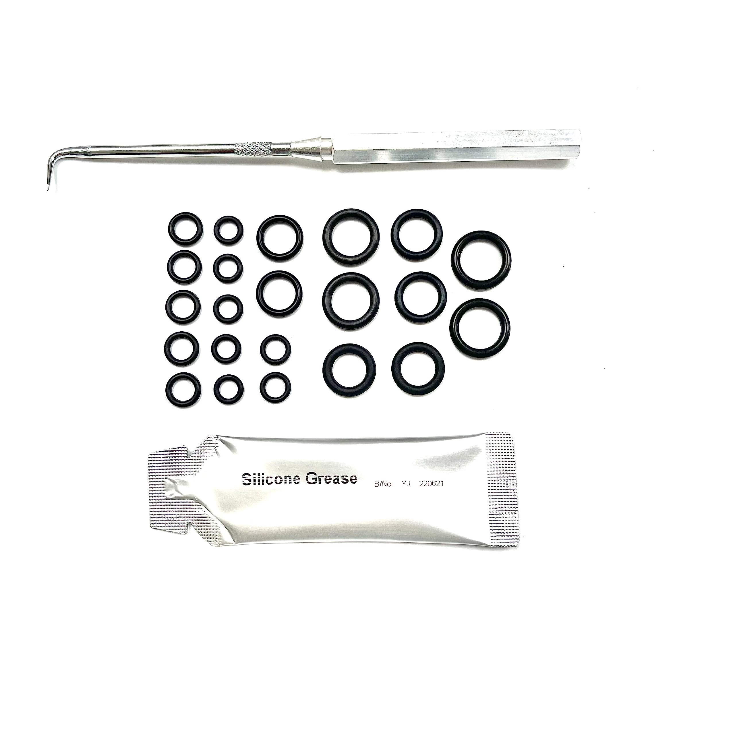 WY Products Mac Allister Comprehensive Pressure Washer Quick Release Hose Male End O Ring Rubber Seals Including O Ring Tool & Silicone Grease