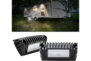SKTYANTS RV LED Exterior Lights 12 Volt Exterior RV Lights, Led RV Porch Light 750 Lumen Black Lighting Fixture Kit Replaceme