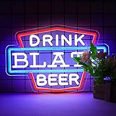 JFLLamp Beer Neon Signs for Wall Decor Neon Lights for Bedroom Led Business Signs Suitable for Man Cave Bar Pub Restaurant Christmas Gift Art