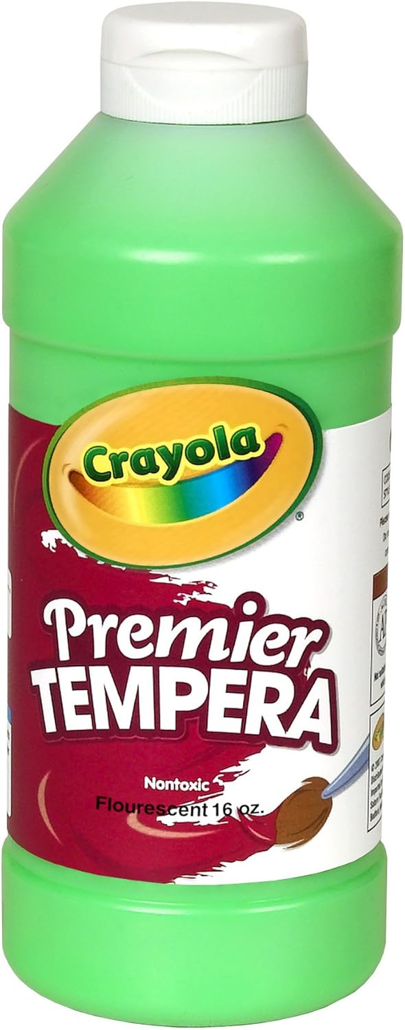 Crayola Fluorescent Paint 16-Ounce Plastic Squeeze Bottle, Ele Countric Blue: Toys & Games