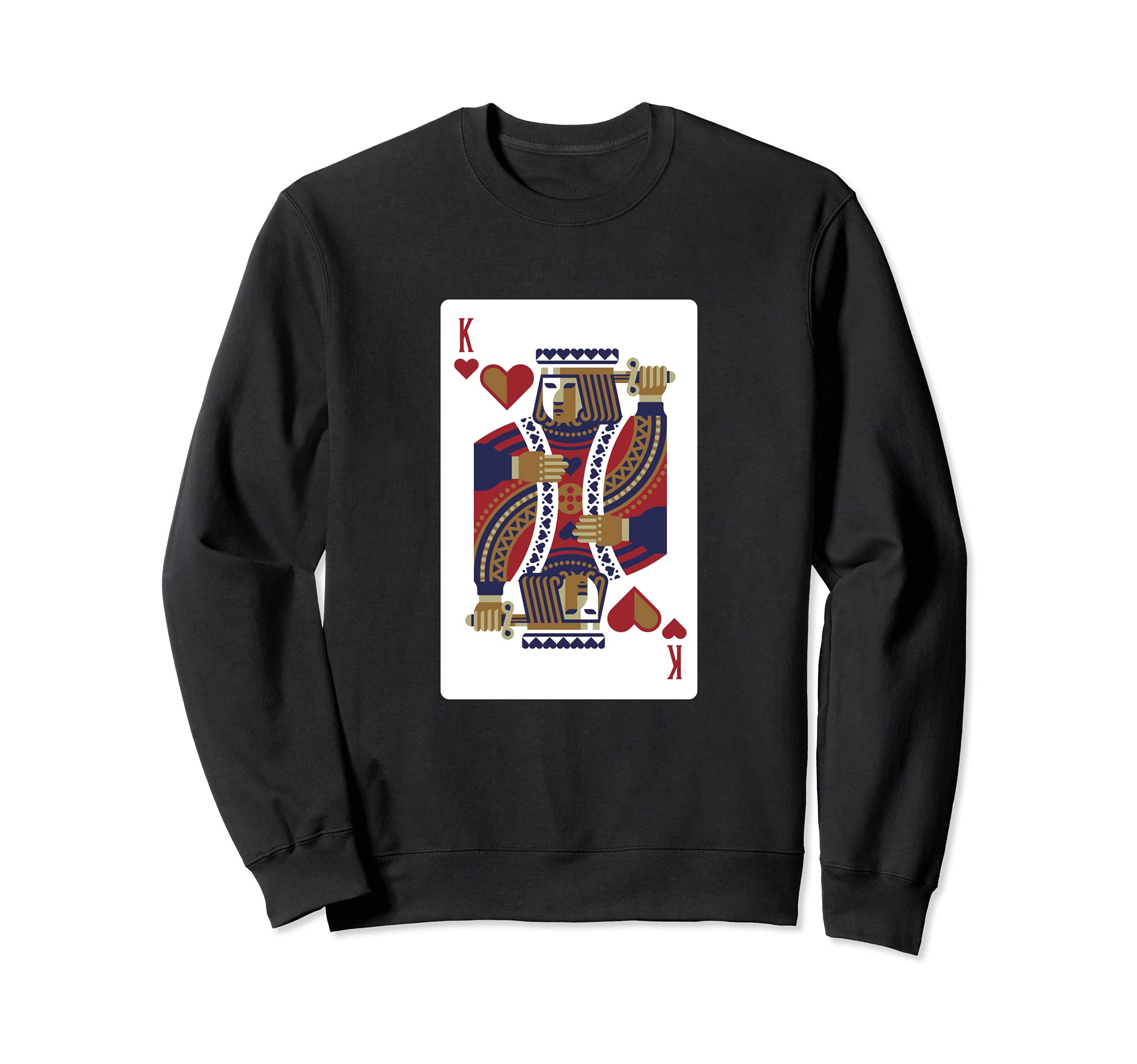 Funny King Of Hearts Card Design Poker Player Gambling Sweatshirt