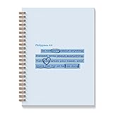 BAYOGITA Blue Bible Verse Notebook - Blue Christian